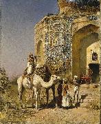 Edwin Lord Weeks The Old Blue-Tiled Mosque Outside of Delhi, India France oil painting artist